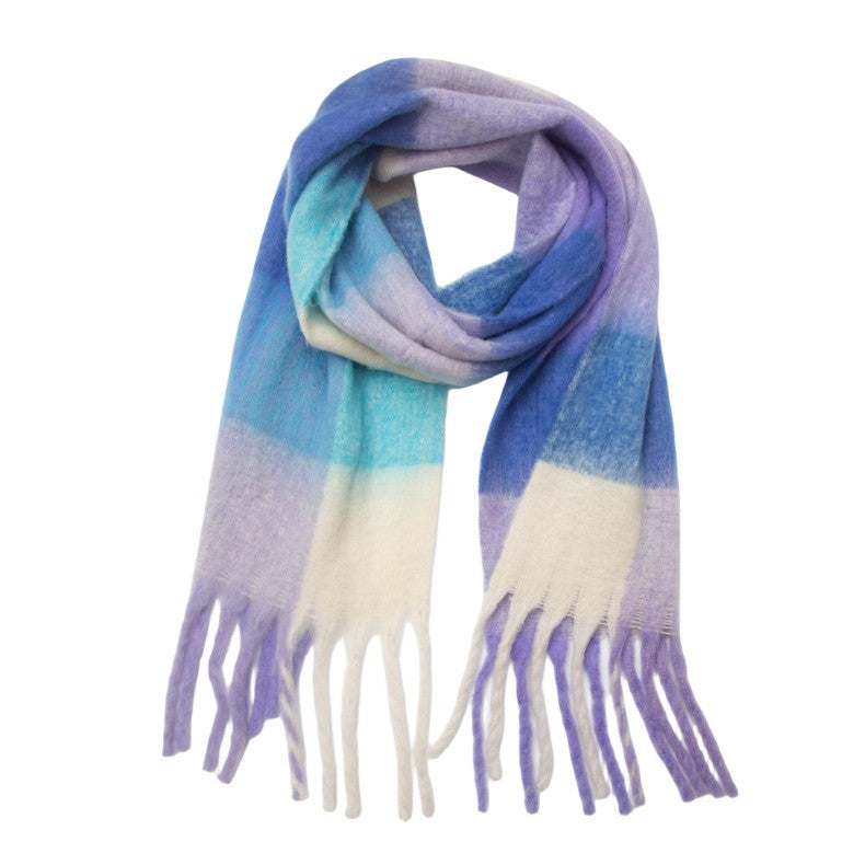 Coloful Plaid Tassel Scarves