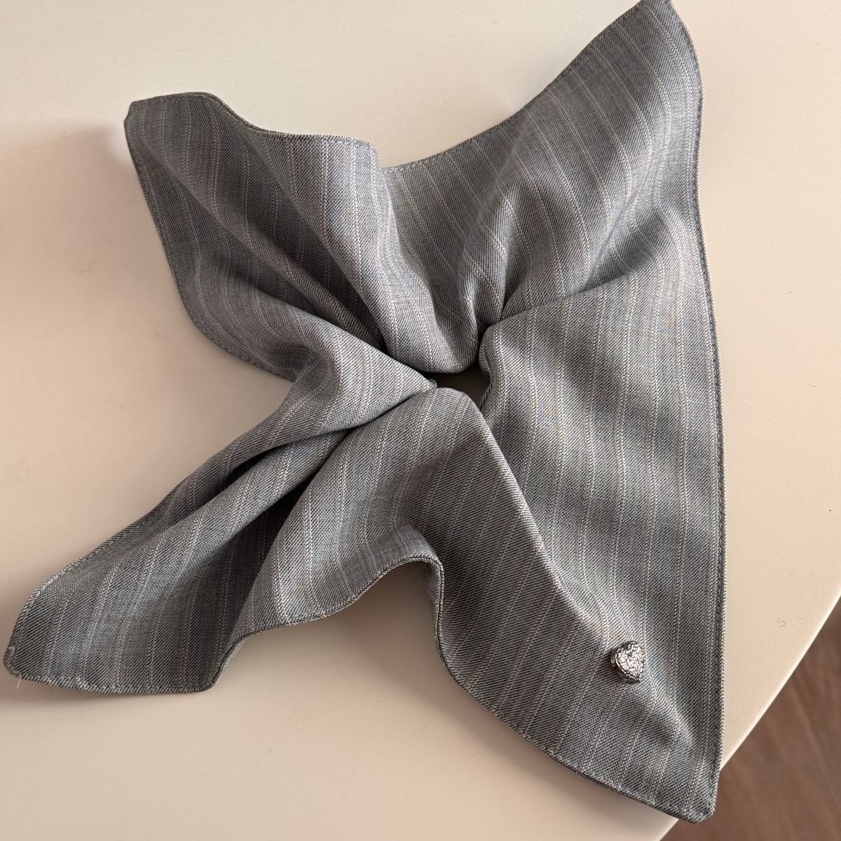 Fine Pinstripe Simple Love Hair Tie