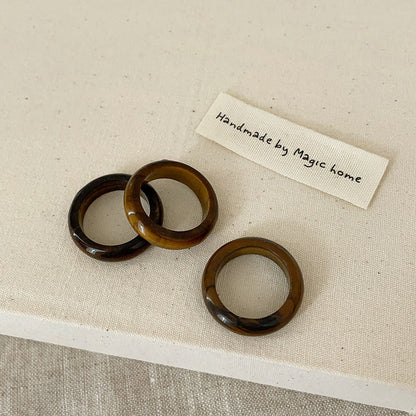 Simple Versatile Natural Crystal Rings