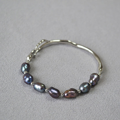 Baroque Pearl Gold Plated Irregular Bracelet