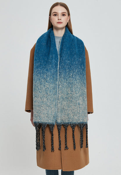 Gradient Color Tassel Scarves