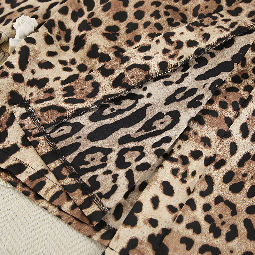 Leopard Print Loose Homewear Sets
