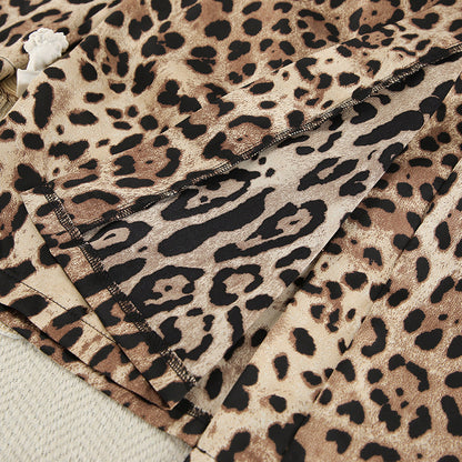 Leopard Print Loose Homewear Sets