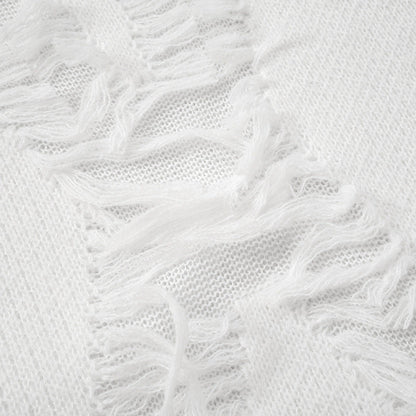 Vintage Loose Tassel Patchwork Pullover Sweater