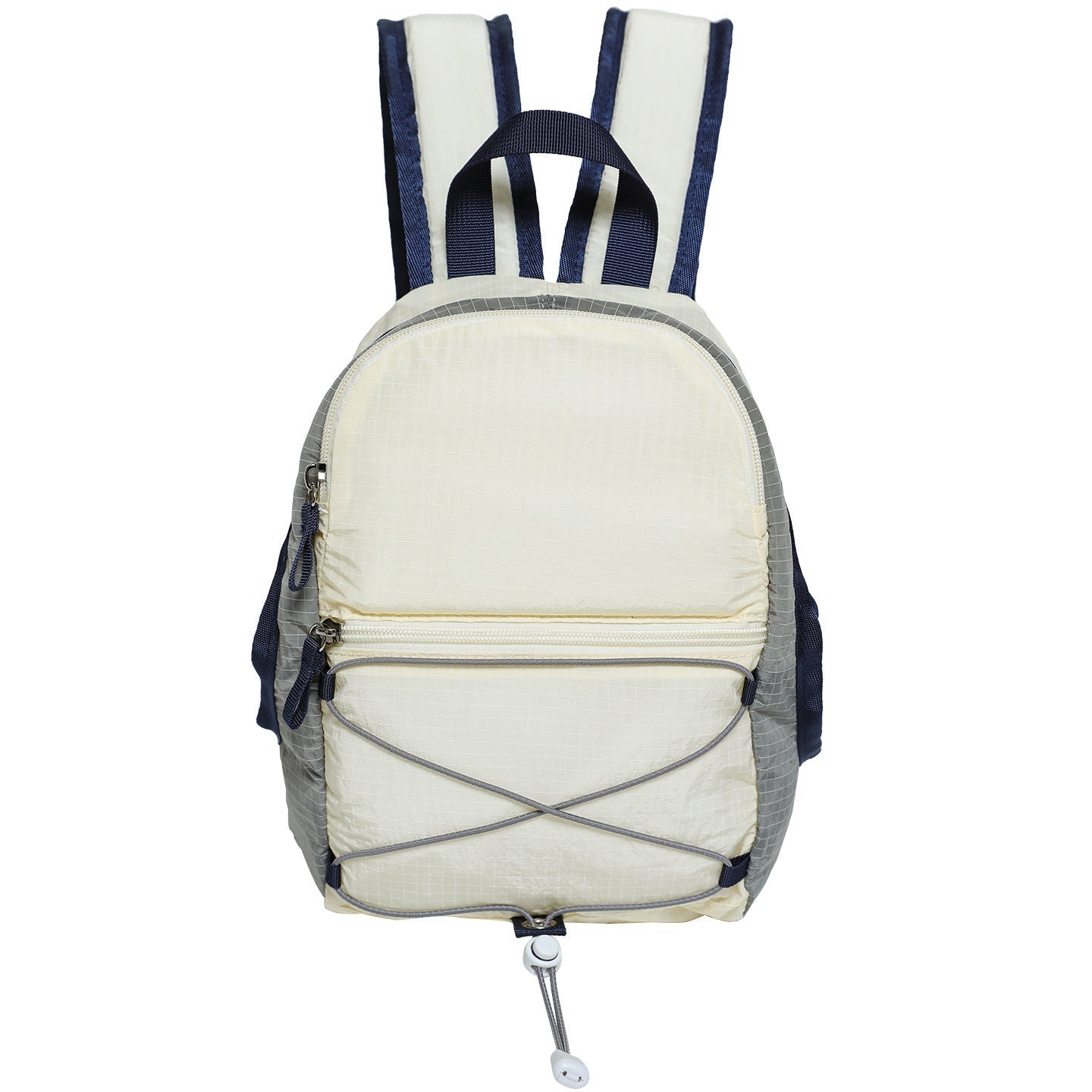 Color Block Simple Zipper Closure Mini Backpack