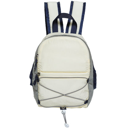 Color Block Simple Zipper Closure Mini Backpack