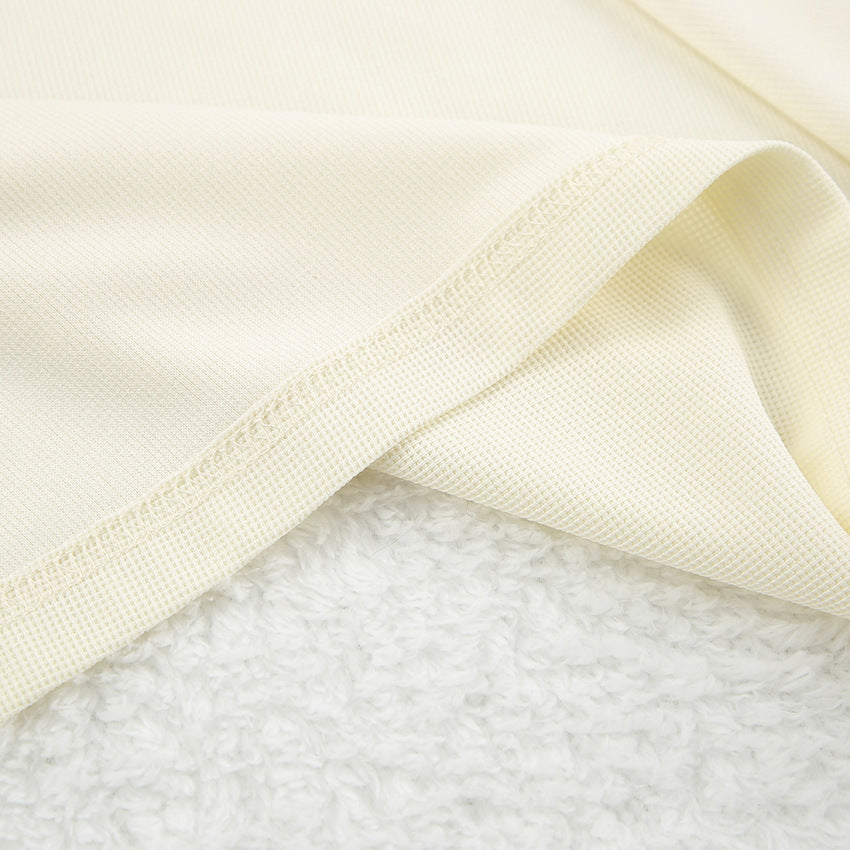 3PCS Waffle Solid Color Homewear Sets