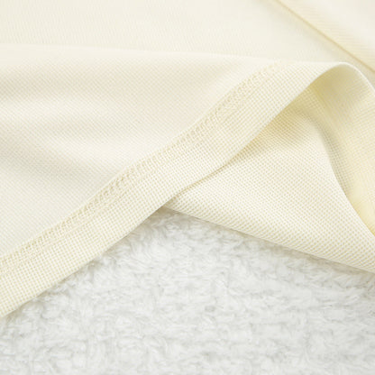 3PCS Waffle Solid Color Homewear Sets