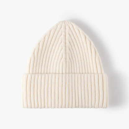 Solid Color Warm Knit Beanie