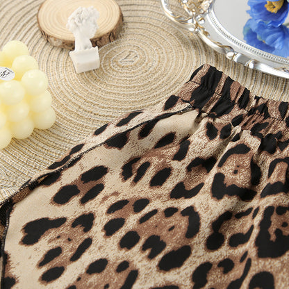 Leopard Print Loose Homewear Sets