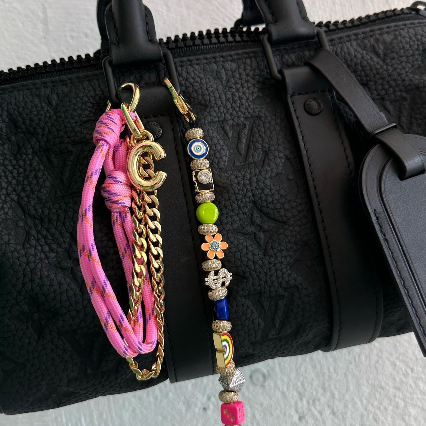 Letter Rope Braided Keychain Bag Charms