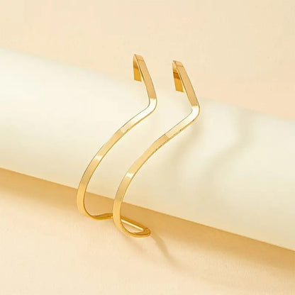V-Shape Simple Open Arm Cuff