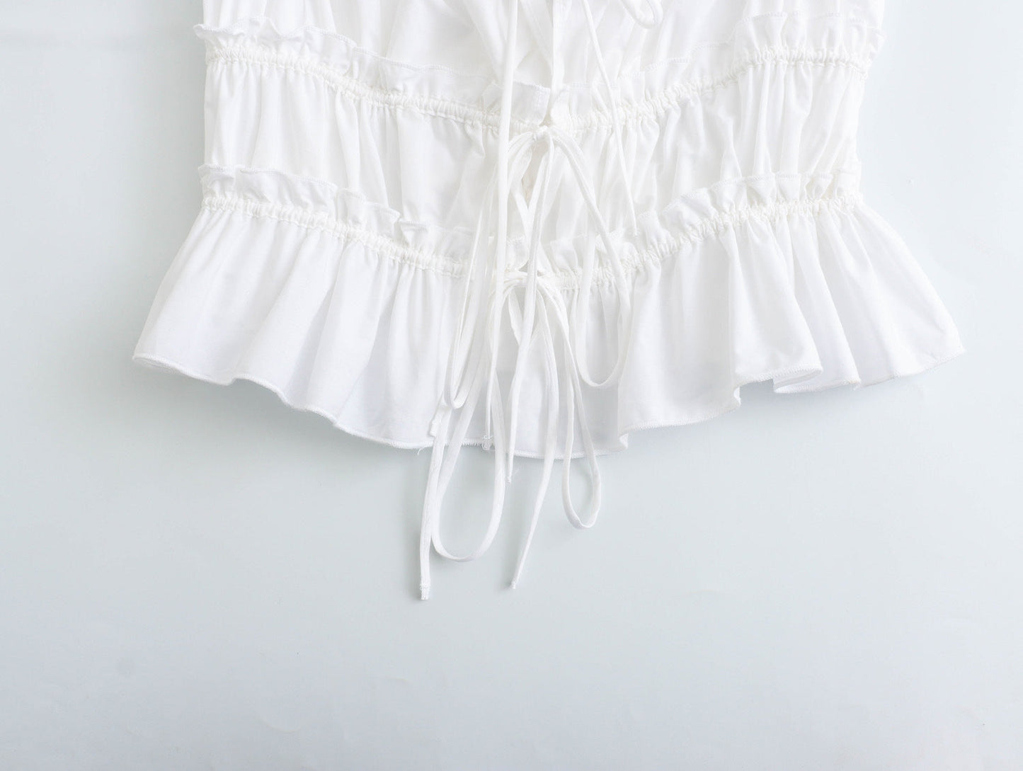 Simple Bowknot Spaghetti Strap Crop Top