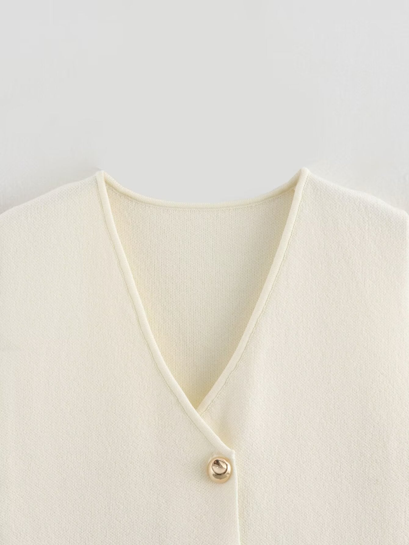 Casual Solid Color Button Down Knit Vest