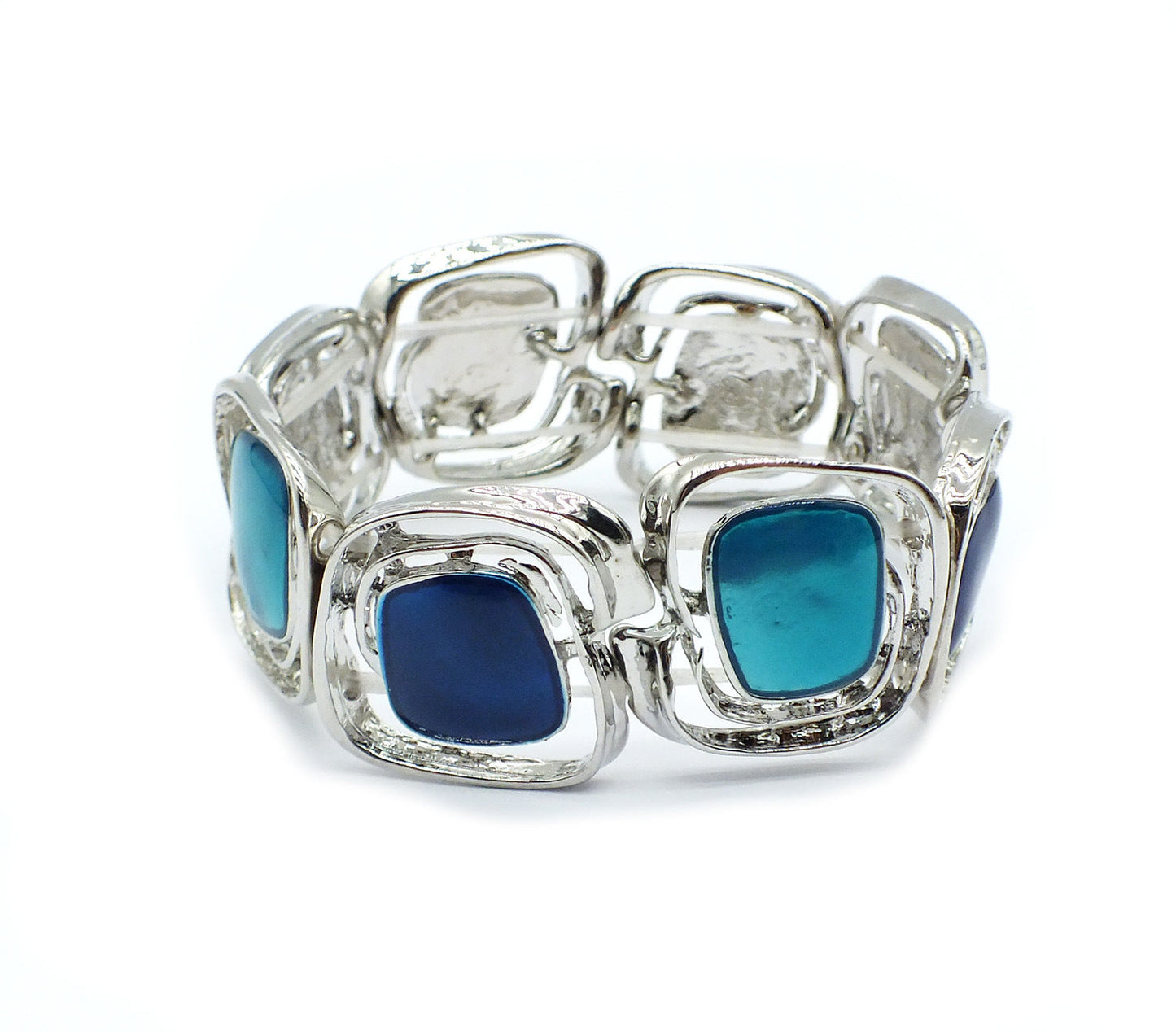 Retro Irregular Shape Enamel Stretch Bracelet