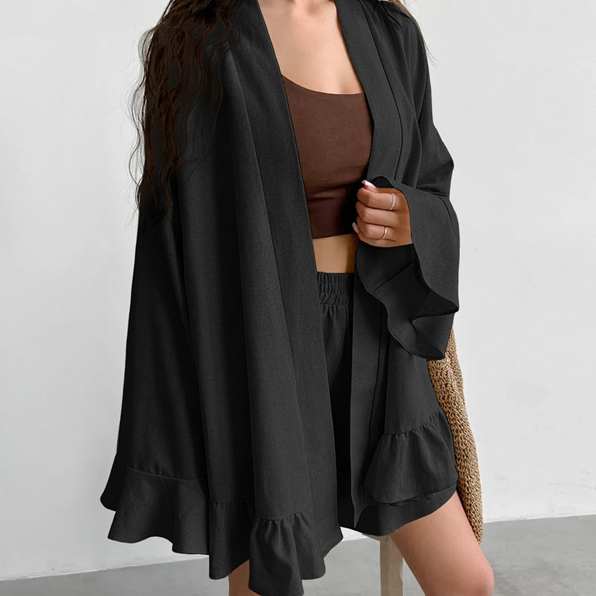 Flounce Simple Loose Homewear Sets