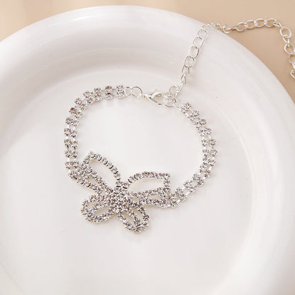 Butterfly Rhinestone Sweet Anklets