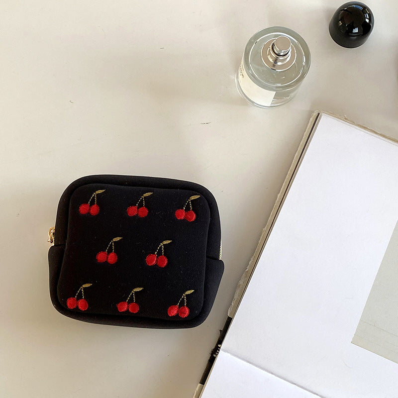 Square Cherry Sweet Cosmetic Bag