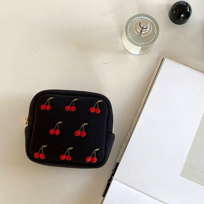 Square Cherry Sweet Cosmetic Bag