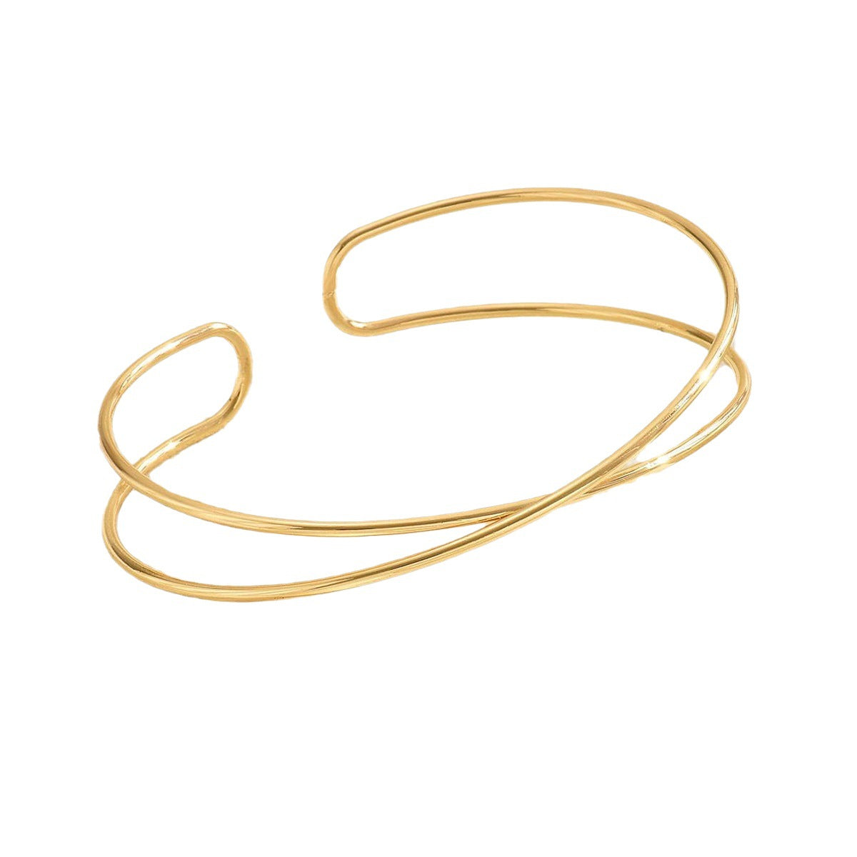 Simple Cross Open Arm Cuff