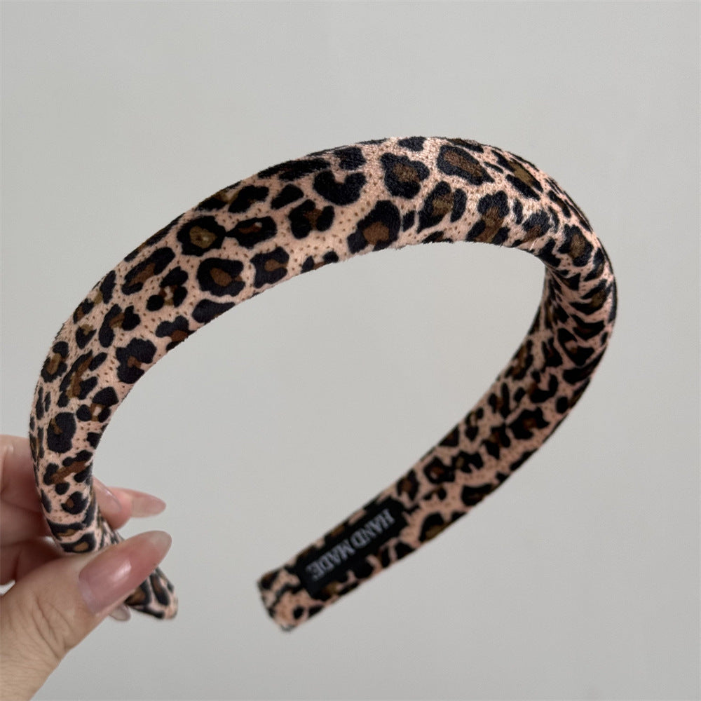 Leopard Print Sponge Wide Headnands