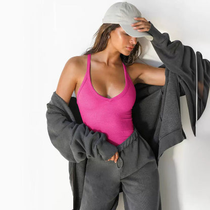 Sexy Slim Knitted V-Neck Spaghetti Top