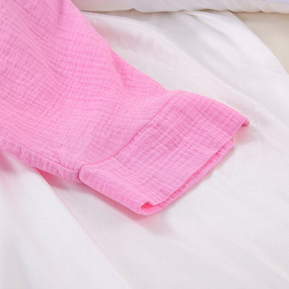 Solid Color Casual Sleepwear Sets