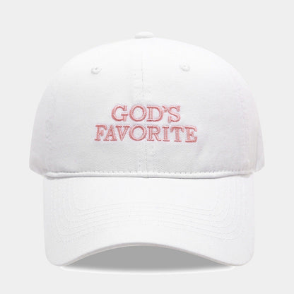 Letter Embroidered Solid Color Baseball Cap