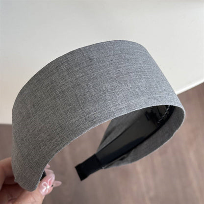 Plaid Rhinestone Simple Wide Headbands