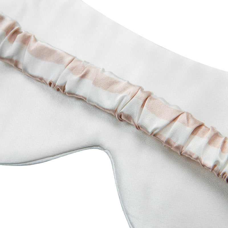 Color Contrast Striped Silk Sleep Mask