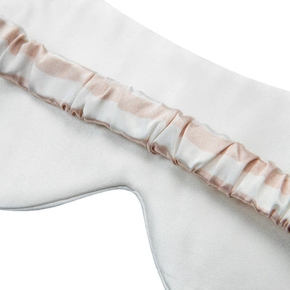 Color Contrast Striped Silk Sleep Mask
