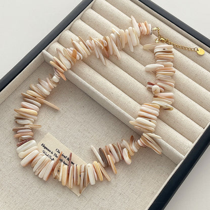 Fashion Irregular Shell Choker Beaded Necklace