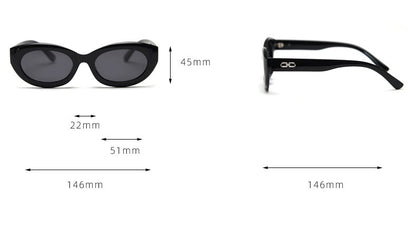 Vintage Cat Eye Polarized Small Frame Sunglasses