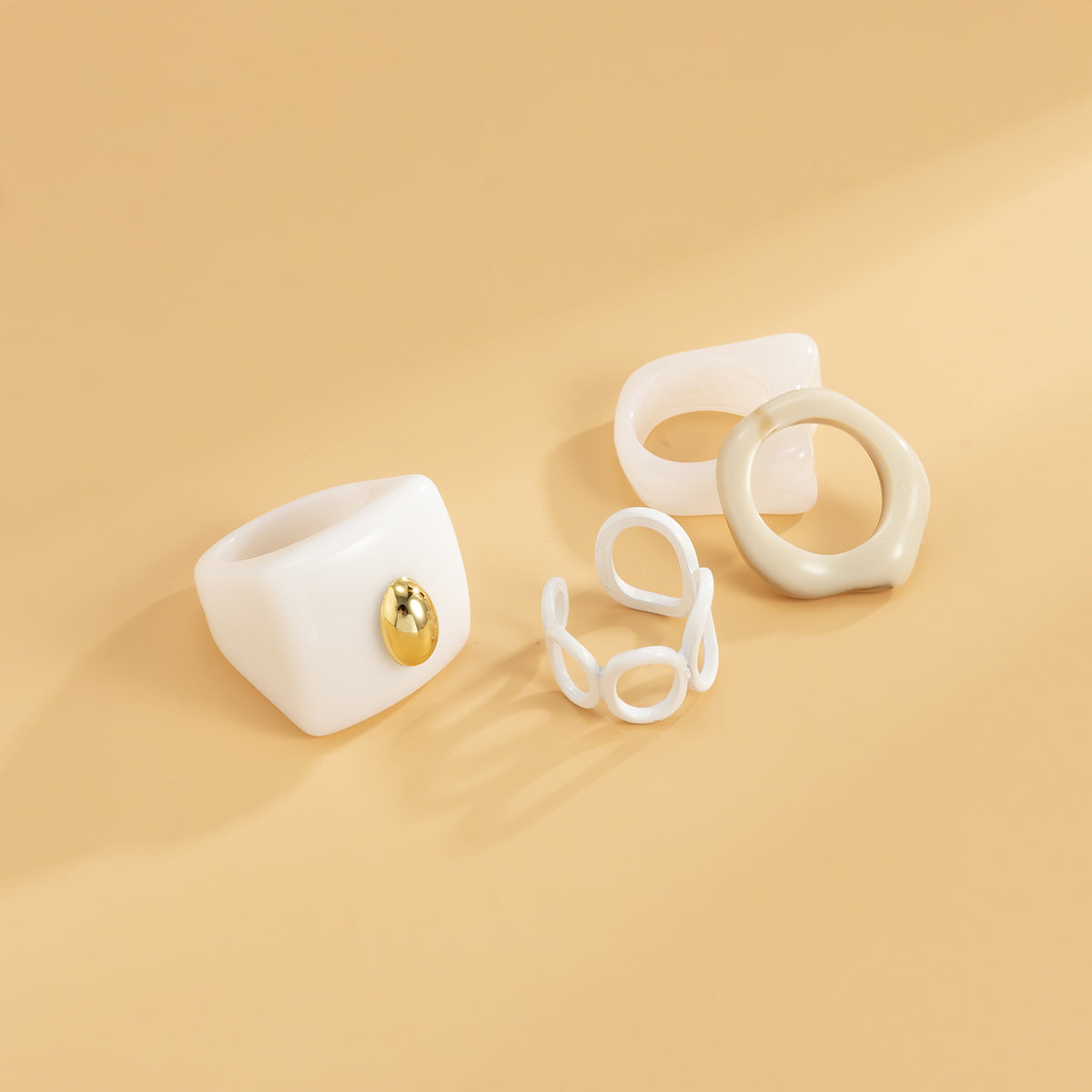 Hellow Out Irregular Simple Adjustable Rings