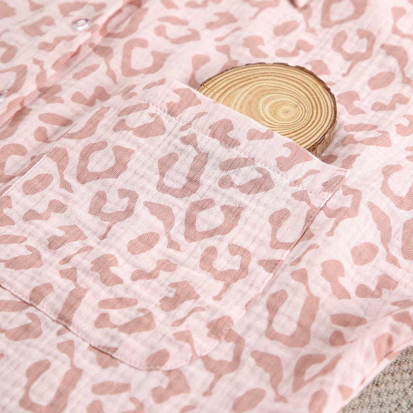 Leopard Print Flounce Homewear Sets