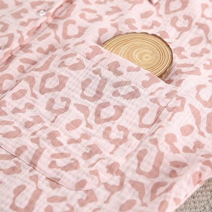 Leopard Print Flounce Homewear Sets