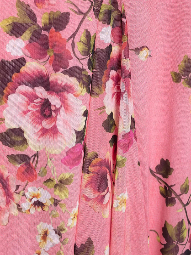 Asymmetrical Spaghetti Strap Top and Skirt Set