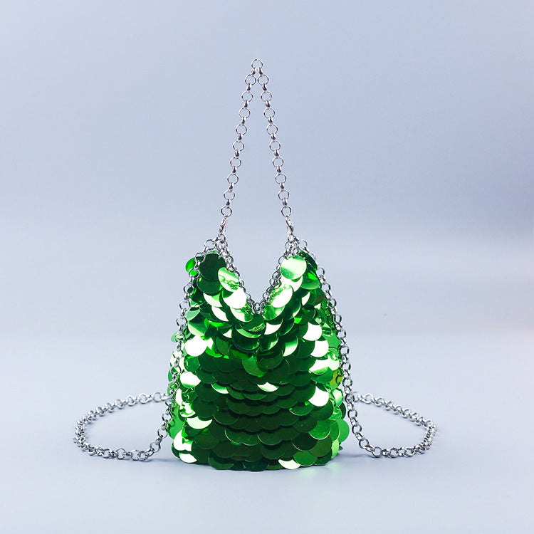 Glitter Sequin Bag Handmade Shoulder Bag