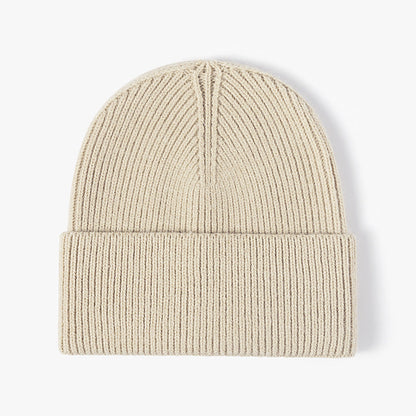 Solid Color Large Size Knit Beanie