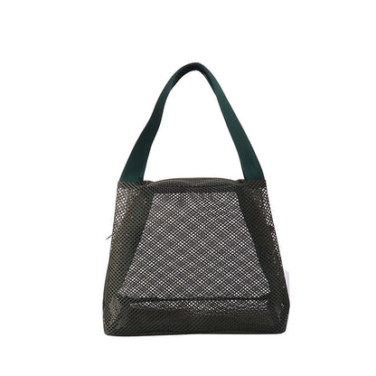 Solid Color Portable Simple Handbag