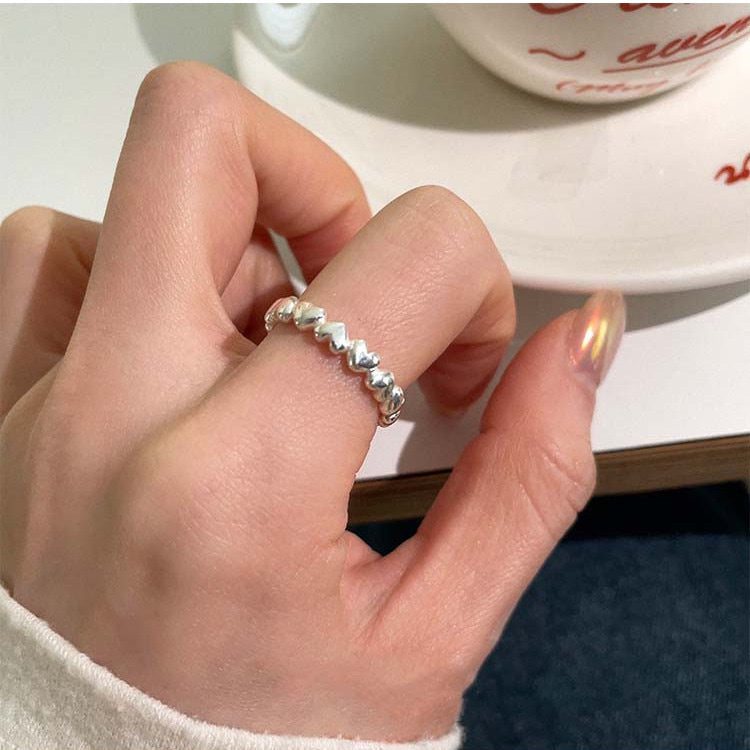 Trendy Silver Wide Open Band Ring