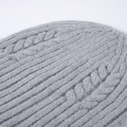 Solid Color Teist Simple Knit Beanie