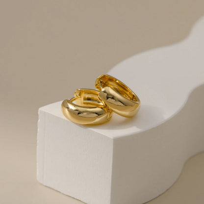 Gold Simple Small Hoop Earrings