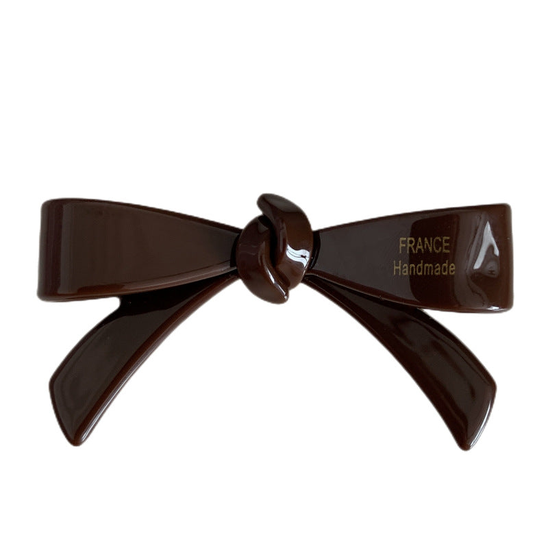 Chic Solid Color Bow Knot Hair Clip