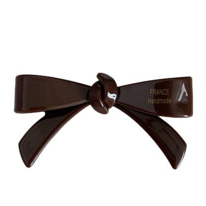 Chic Solid Color Bow Knot Hair Clip