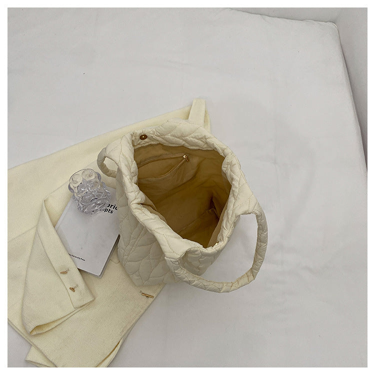 Simple Solid Color Casual Shoulder Bag