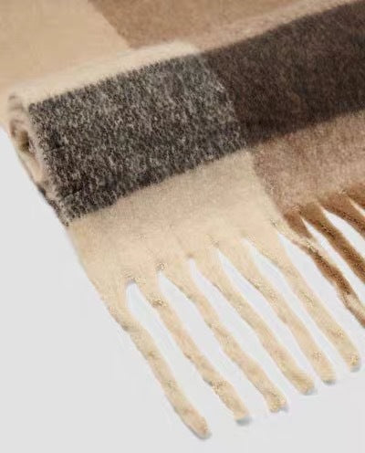 Patchwork Color Tassel Scarves