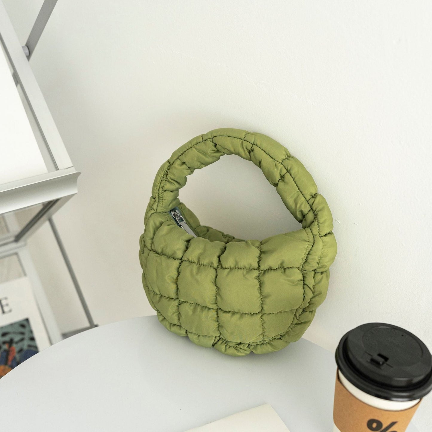 Solid Color Cloud Bag Cute Mini Handbag