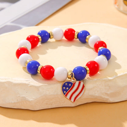 Stylish Star Pendant Love Beaded Bracelet