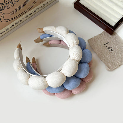 Sponge Twist Clouds Hairband